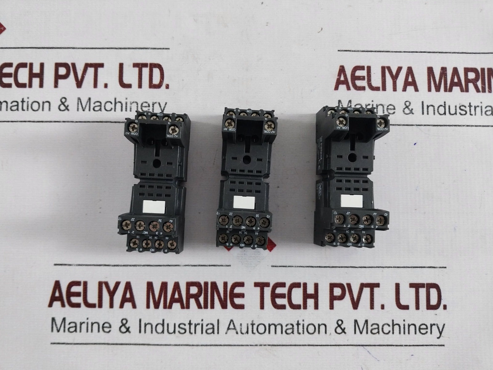 Lot of 7X Relpol GZT4 Relay Socket 6A 300Vac