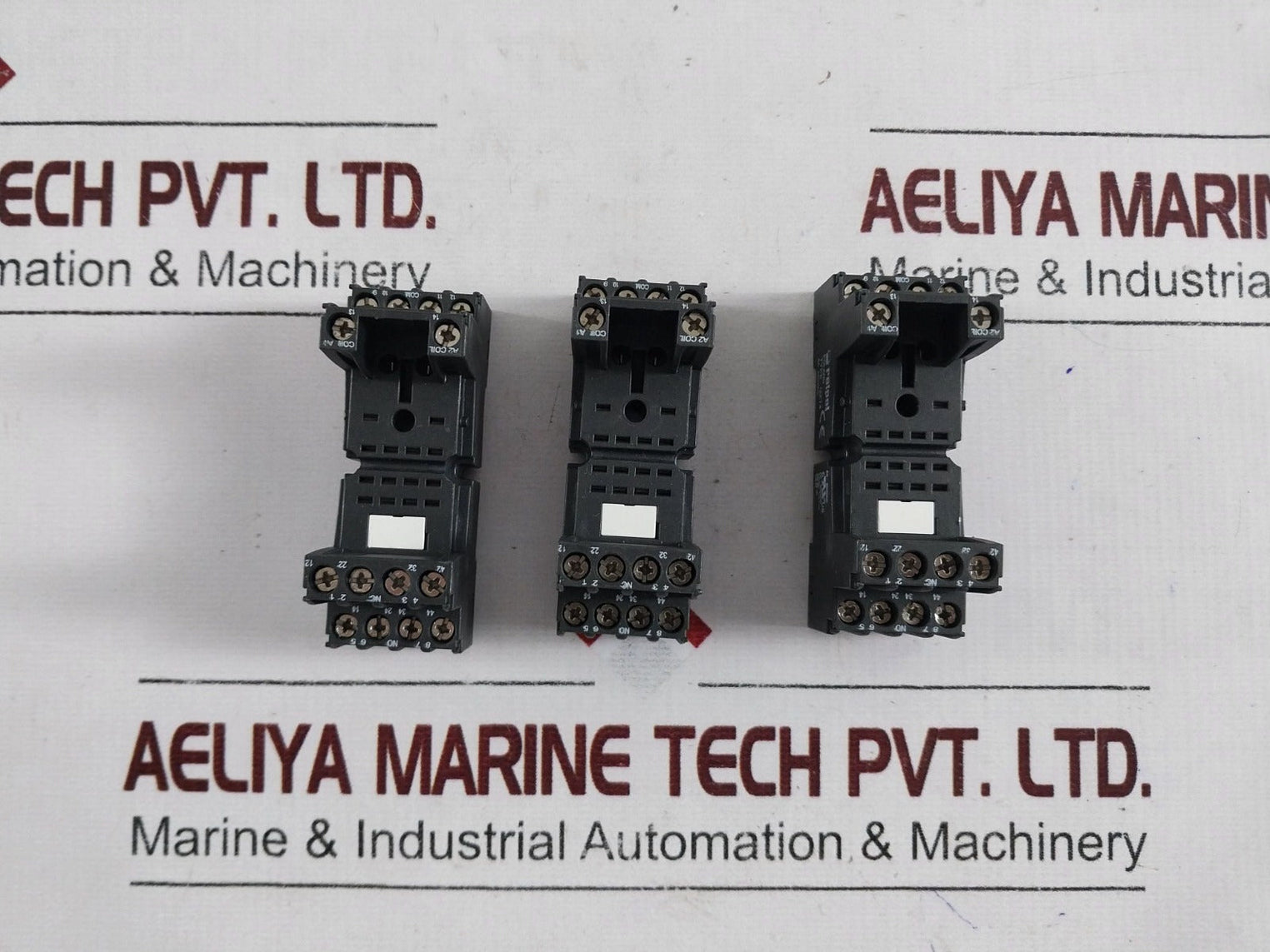 Lot of 7X Relpol GZT4 Relay Socket 6A 300Vac