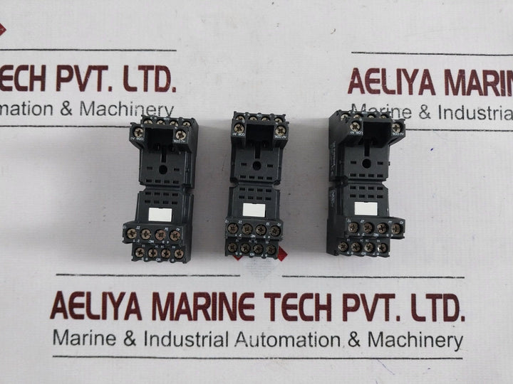 Lot of 7X Relpol GZT4 Relay Socket 6A 300Vac