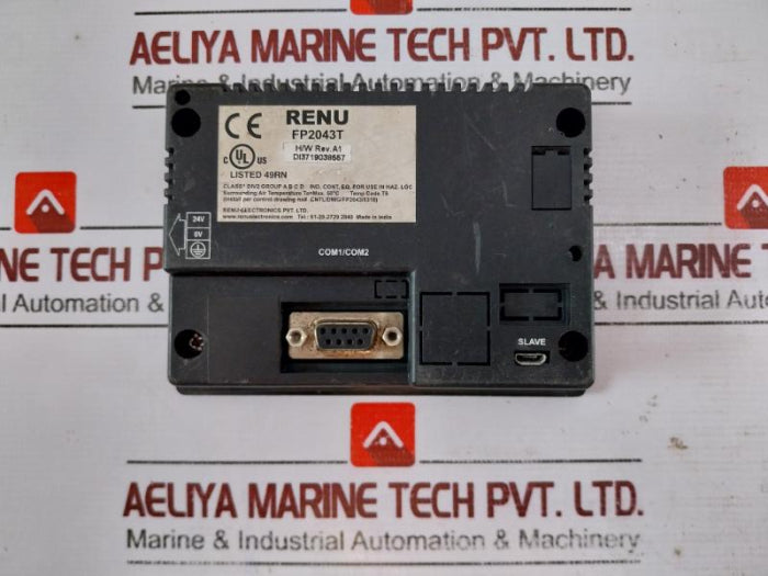 Renu Electronics Fp2043T Series Hmi With Usb Support 24V Dc Class 1 Div 2