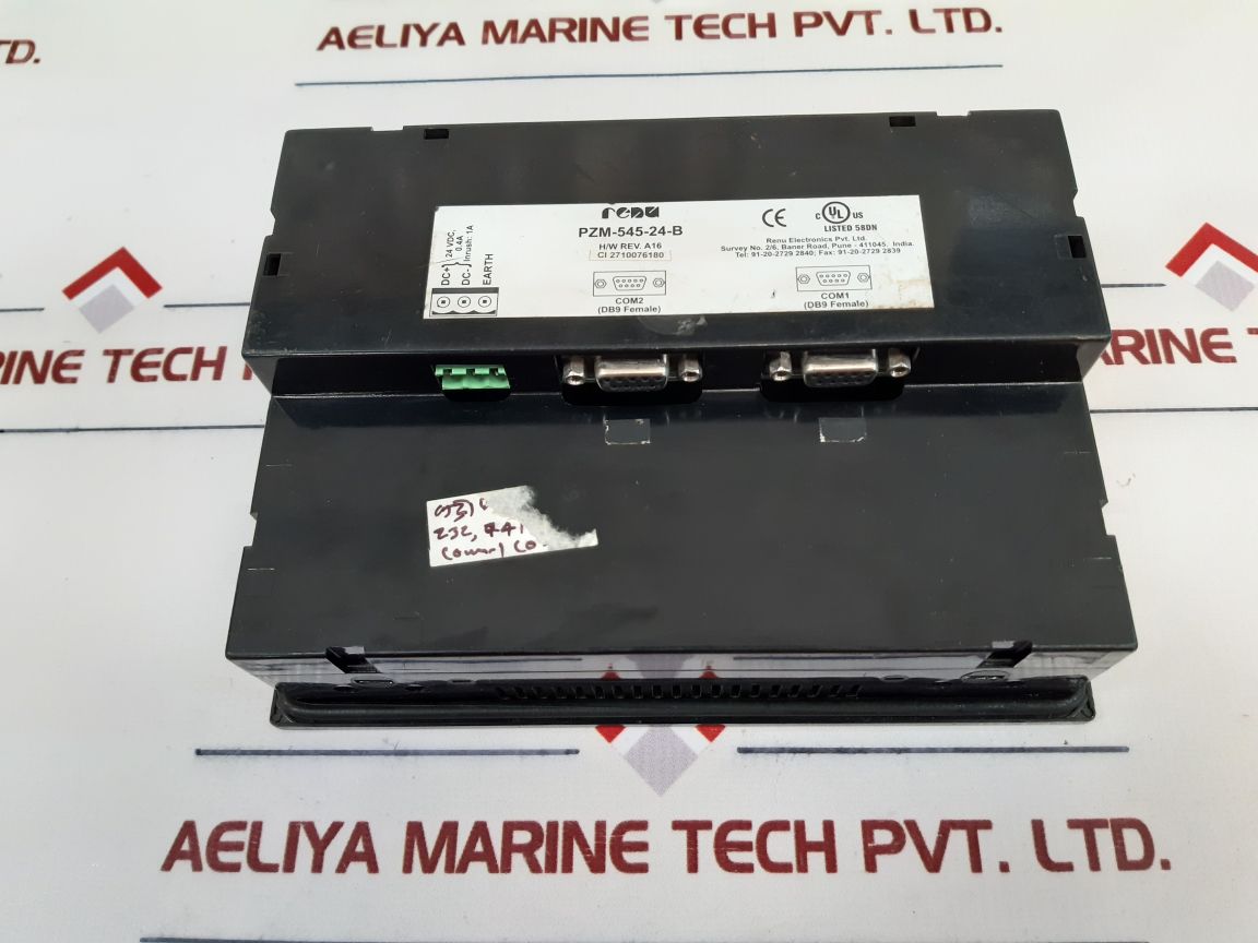 Renu Electronics Pzm-545-24-b Touch Screen Operator Panel Rev.A16