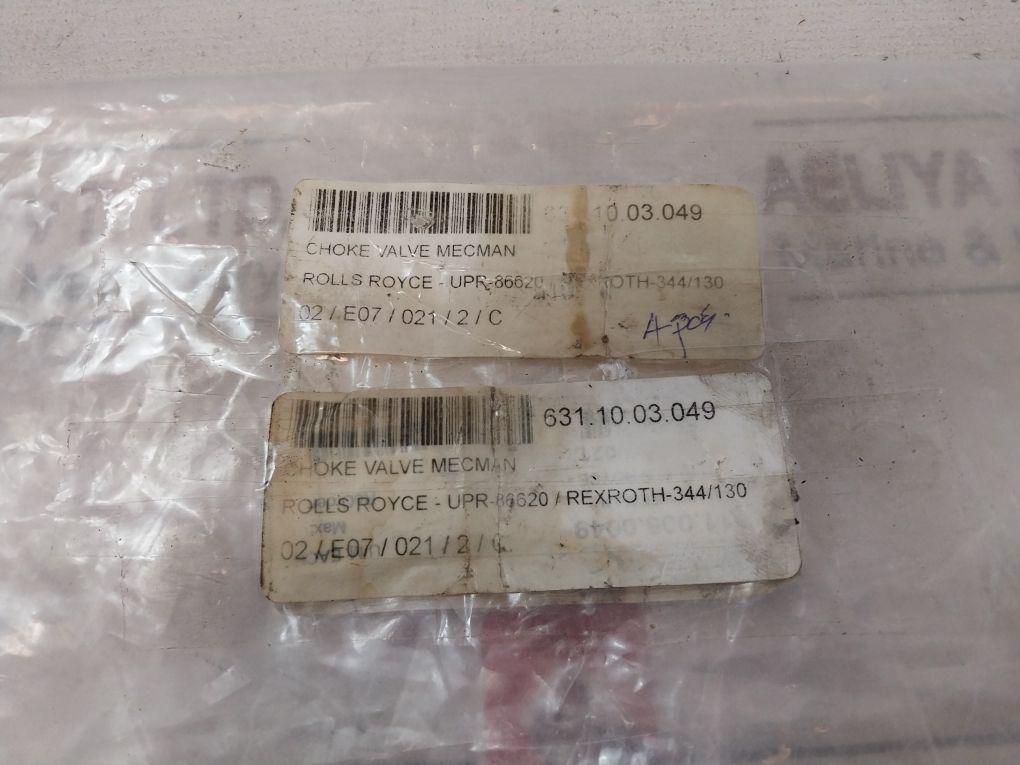 Rexroth 344/130 Check-Choke Valve 631.10.03.049