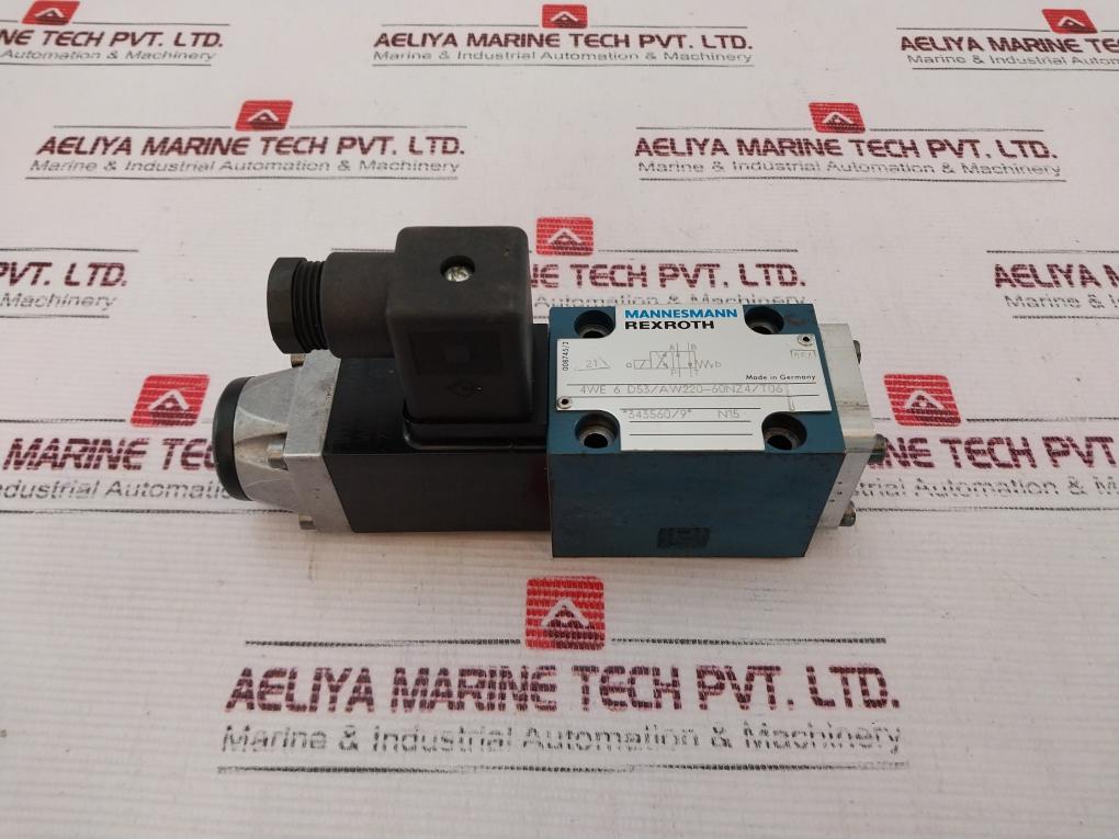 Rexroth 4We 6.D53/Aw220-60Nz4/T06 Solenoid Valve 220V 60Hz 46Va
