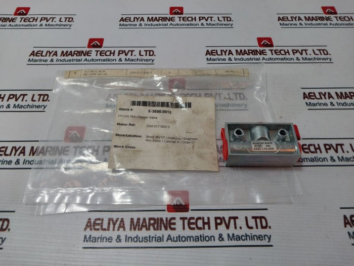 Rexroth Bosch 5340.170.000 Double Non Return Valve