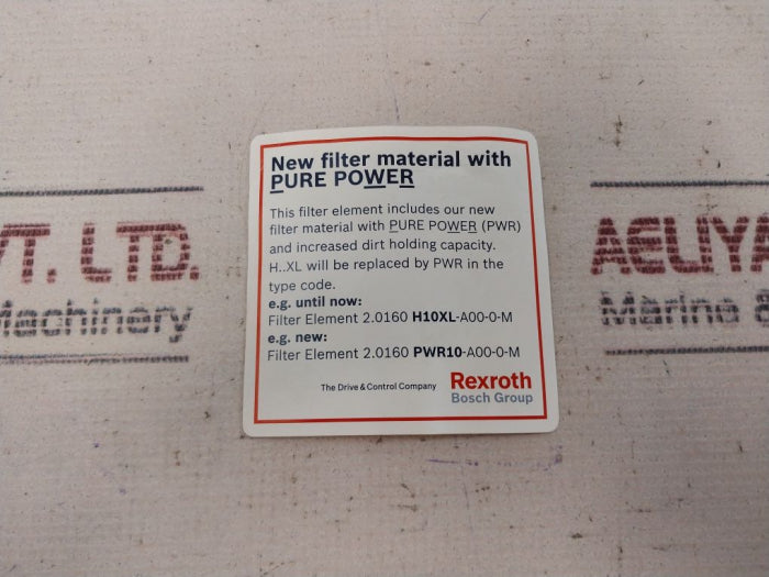 Rexroth Pwr10-a00-0-m Replacement Filter Element R928006107