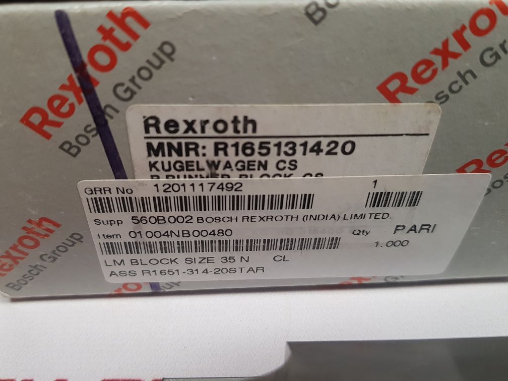 Rexroth R165131420 Runner Block
