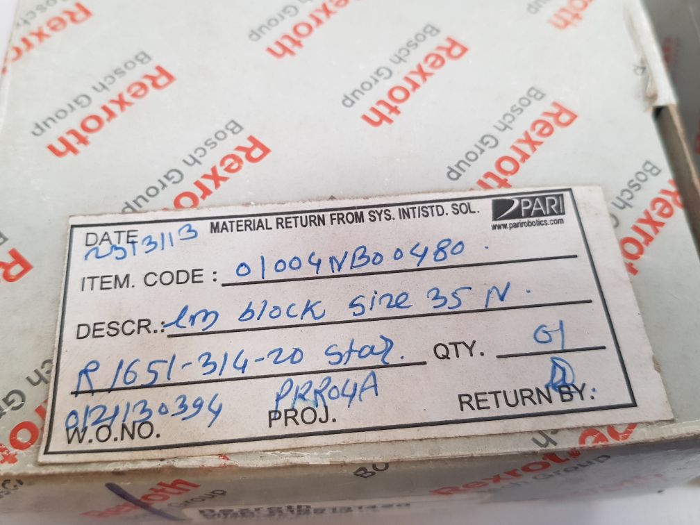 Rexroth R165131420 Runner Block