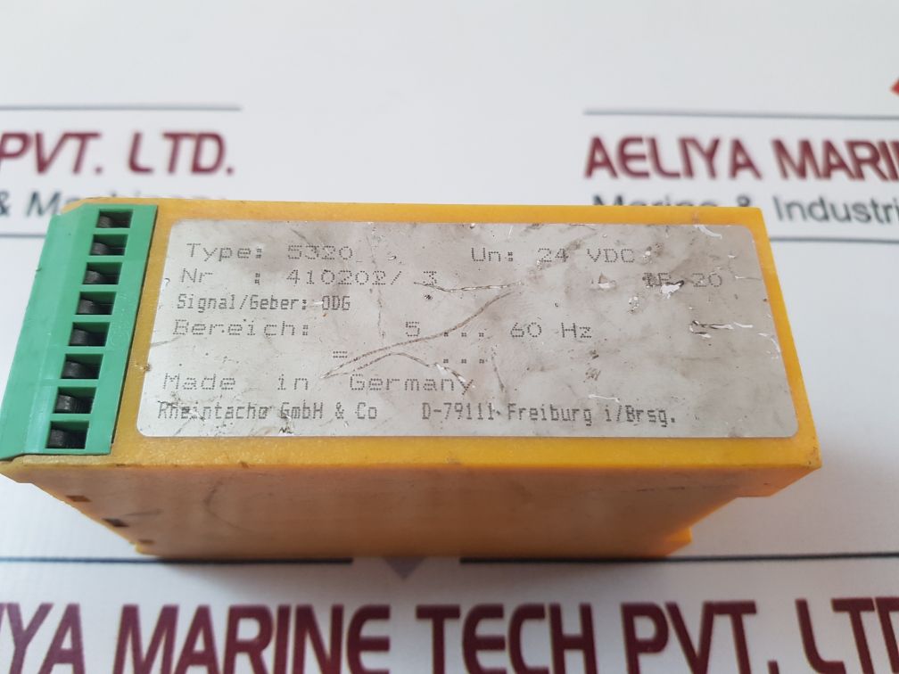 Rheintacho 5320 Speed Relay 24 Vdc