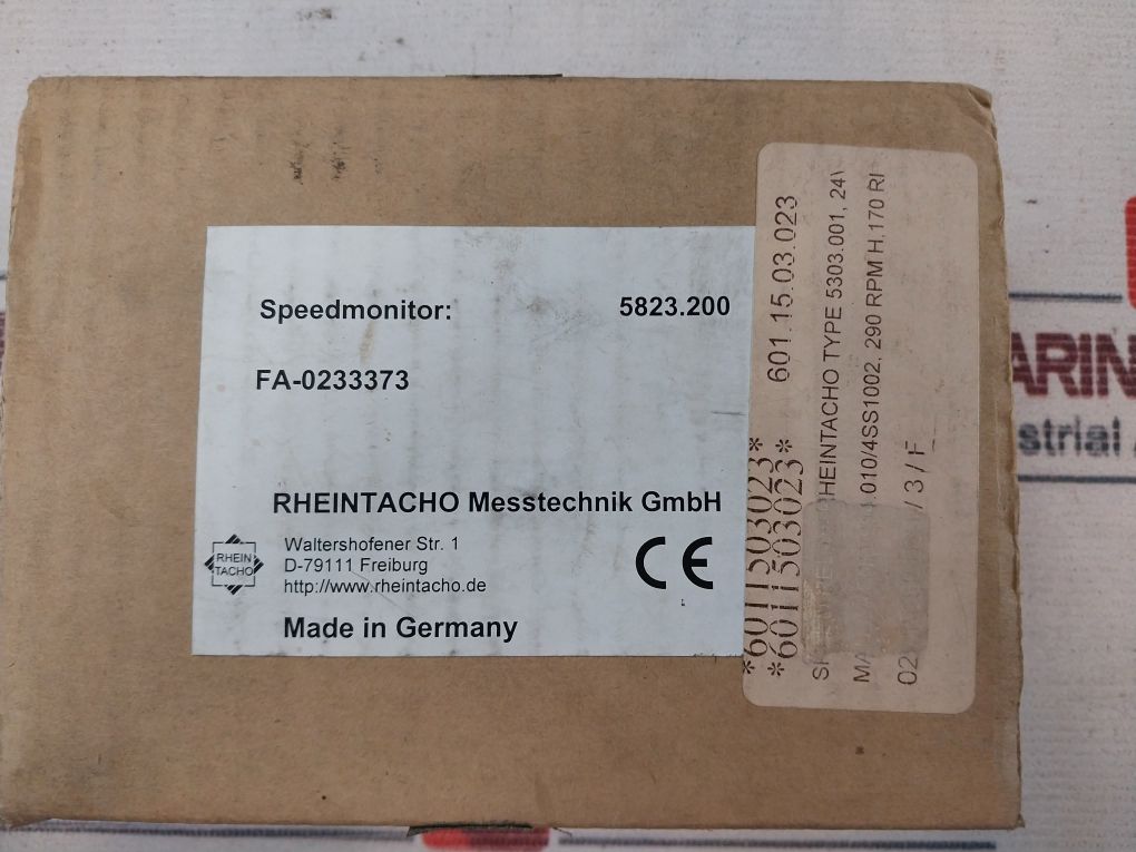 Rheintacho 5823.200 Programmable Speed Monitor 24V Dc 20 Ma