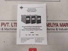Rheintacho 5823.200 Programmable Speed Monitor 24V Dc 20 Ma