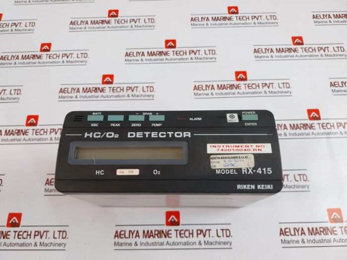 Riken Keiki Rx-415 Hc/O2 Gas Detector, Dc 6.0V 150Ma