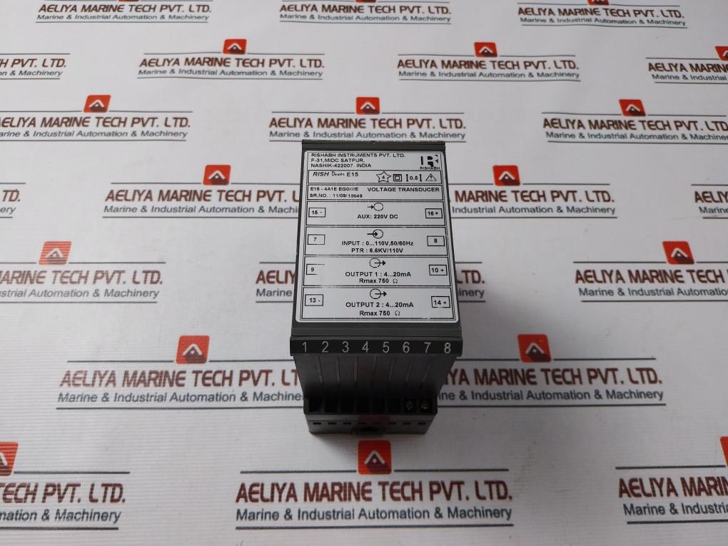 Rishabh Rish Ducer E15 Voltage Transducer 0-110A 50/60Hz