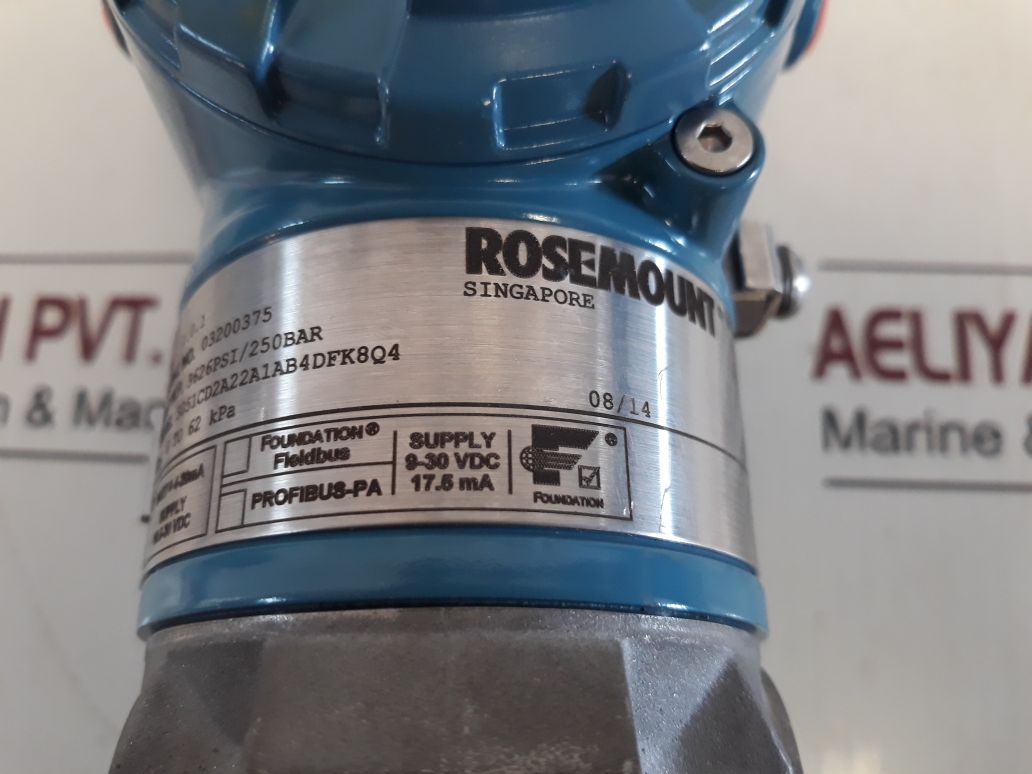 Rosemount 3051Cd2A22A1Ab4Dfk8Q4 Pressure Transmitter 10.5-30Vdc