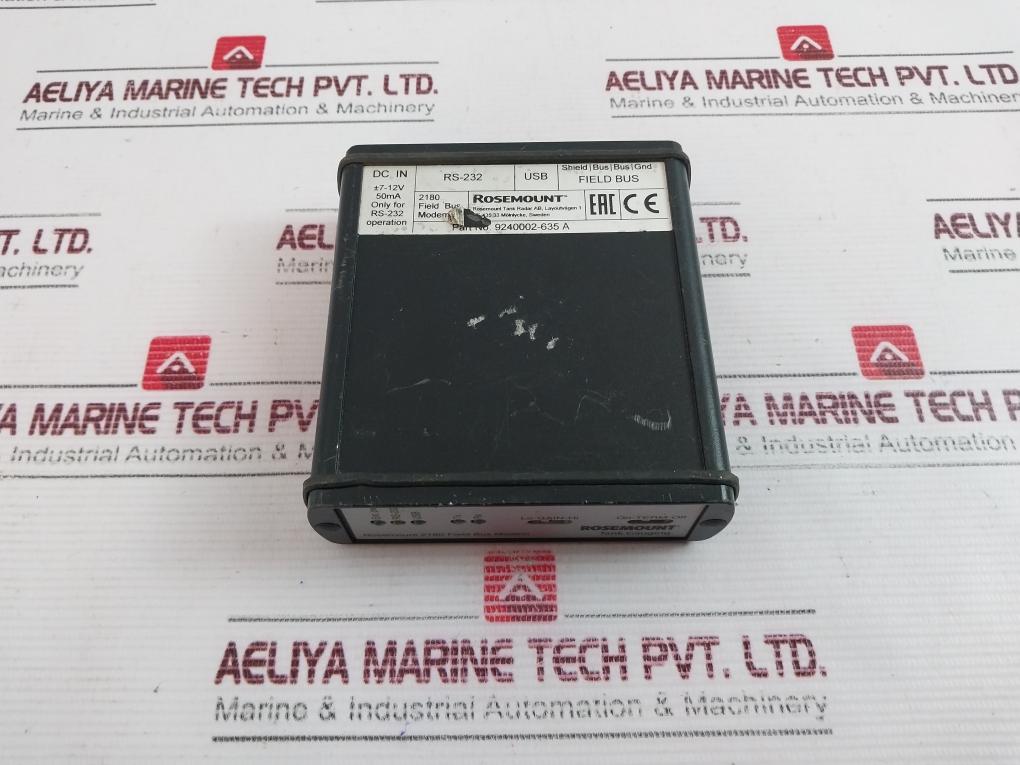 Rosemount 9240002-635 A Field Bus Modem Rs-232