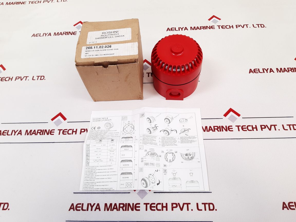 Roshni Rolp/R/D/3 Door Alarm Sounder - Aeliya Marine Tech