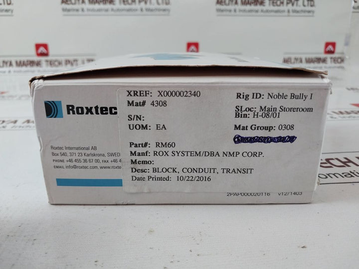 Roxtec Rm60 Sealing Module With Multidiameter 28-54 Mm