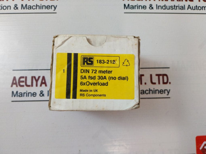 Rs 183-212 72 Analogue Panel Meter