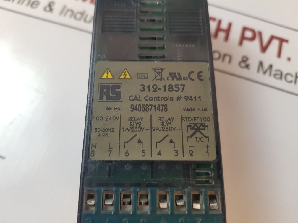 Rs 312-1857 Temperature Controller Cal Controls# 9411 100-240V
