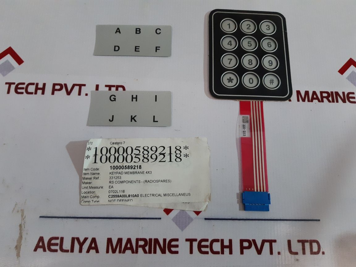 Rs 331-253 Keypad Membrane