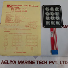 Rs 331-253 keypad membrane 4 x 3