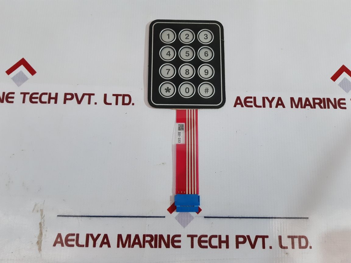 Rs 331-253 keypad membrane 4 x 3