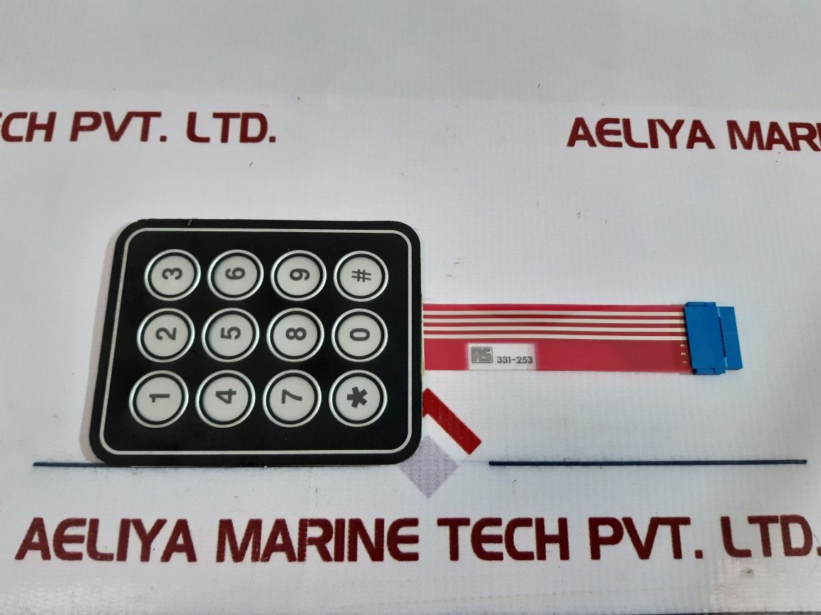 Rs 331-253 keypad membrane 4 x 3