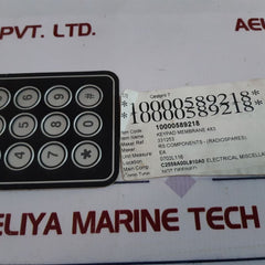 Rs 331-253 keypad membrane 4 x 3