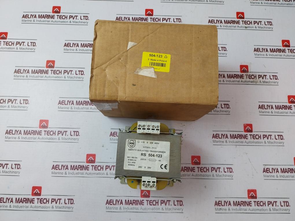 Rs 504-123 Safety Isolating Transformer 50/60Hz