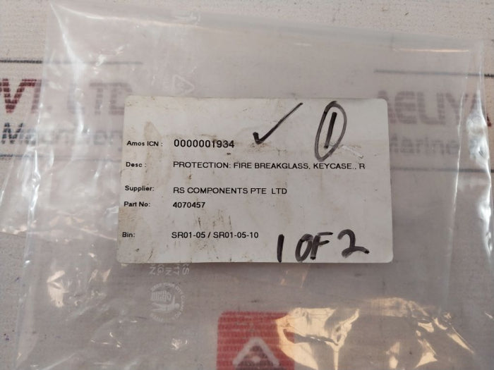 RS Components 4070457 Fire Breakglass Keycase