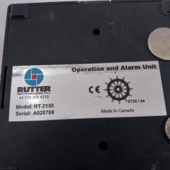 Rutter Rt-2150 Voyage Data Recorder Operation And Alarm Unit