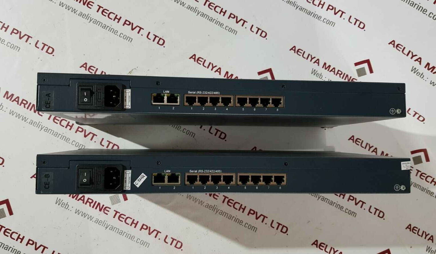 ADVANTECH EKI-1528 8-PORT RS-232/422/485 SERIAL DEVICE SERVER 100-240VAC 47-63HZ