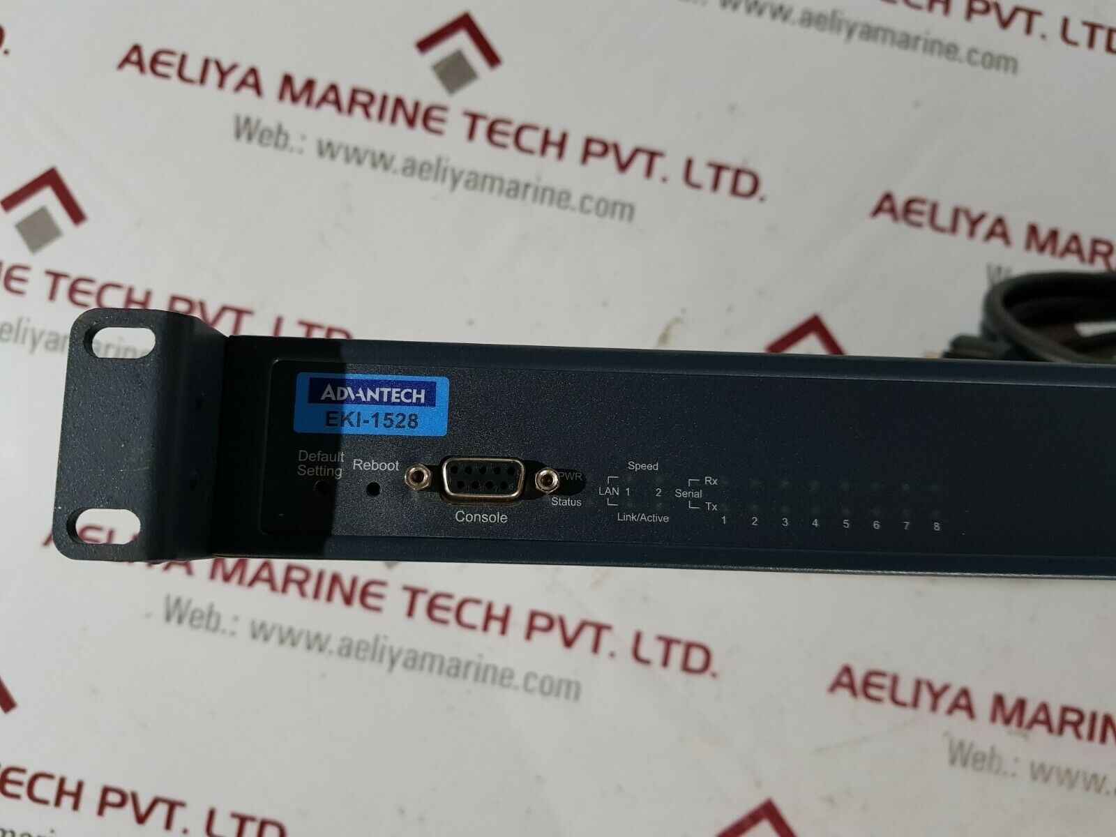 ADVANTECH EKI-1528 8-PORT RS-232/422/485 SERIAL DEVICE SERVER 100-240VAC 47-63HZ