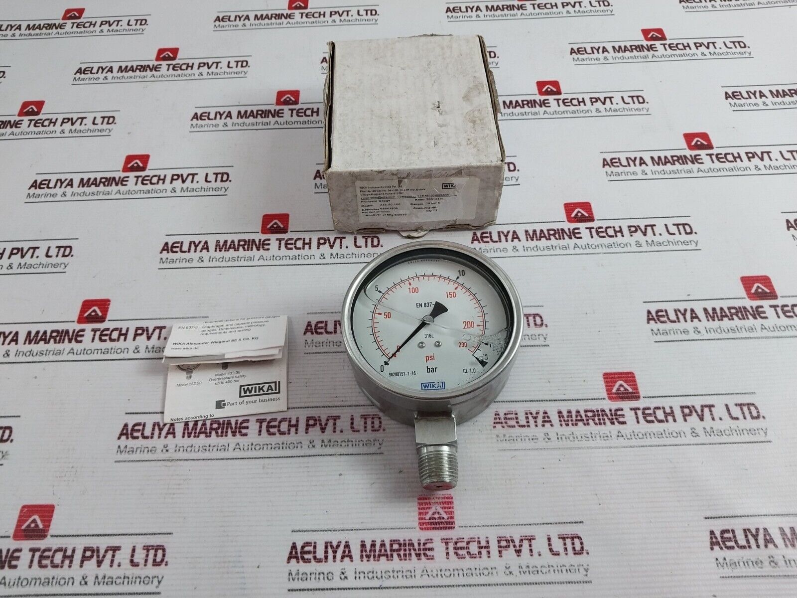 Wika 233.50.100 Pressure Gauge 0–16 Bar