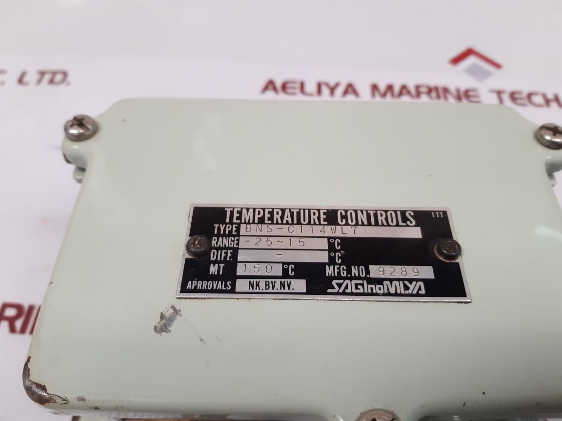 Saginomiya Bns-c114Wl7 Temperature Control