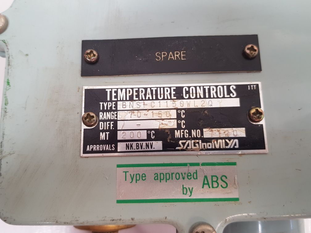 Saginomiya Bns-c1150Wl2Q Temperature Controls 70~150°C