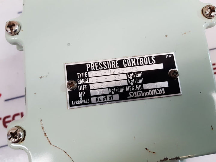 Saginomiya Sps-h235Wu3 Pressure Switch