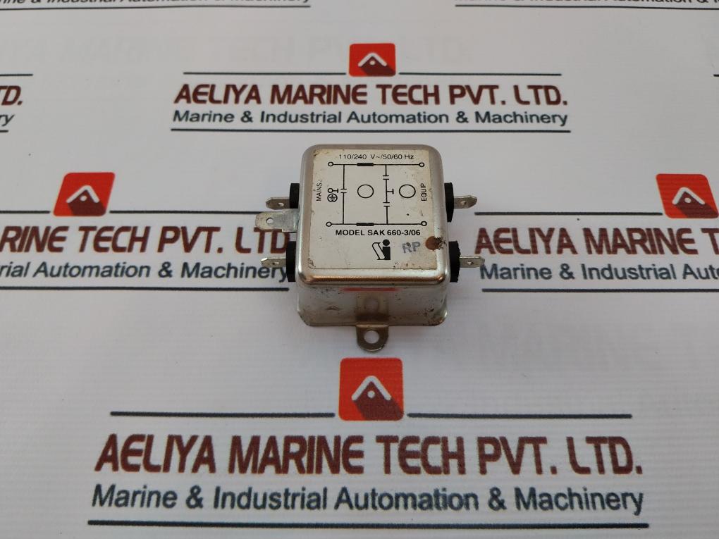 Sak 660-3/06 Power Line Filter 110/240V 50/60Hz
