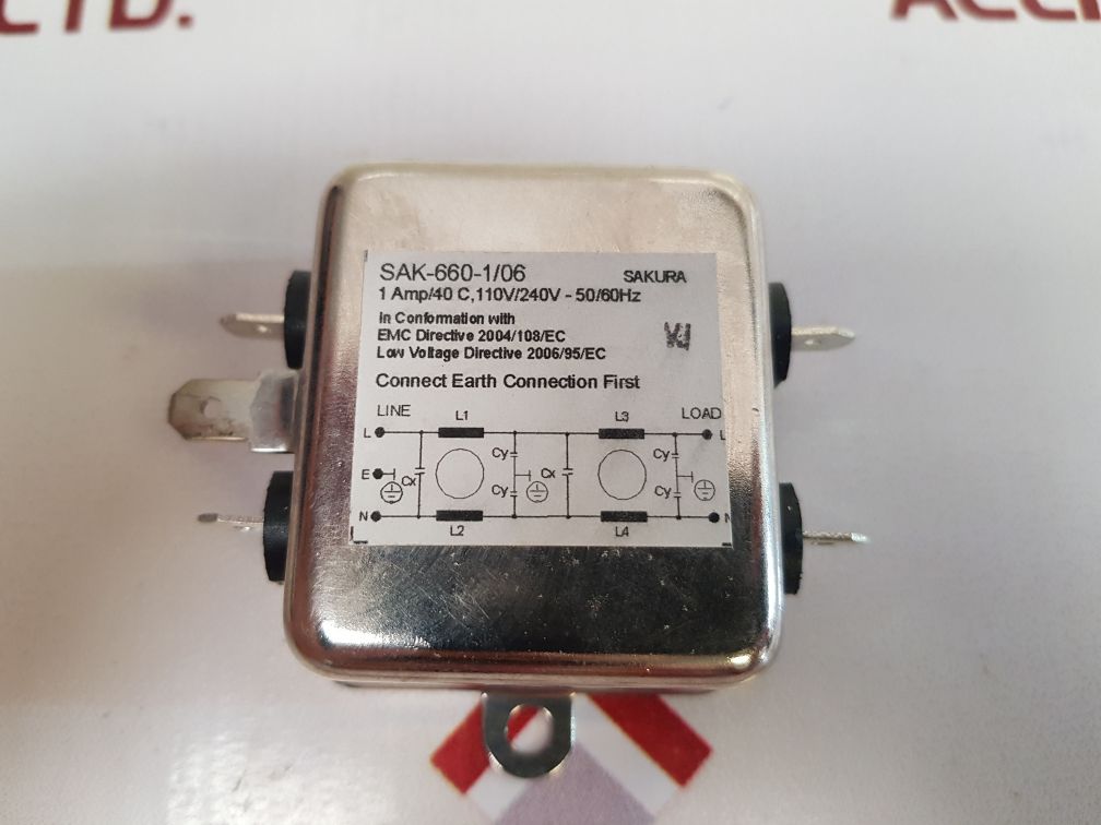 Sakura Sak-660-1/06 Power Line Filter - Aeliya Marine Tech