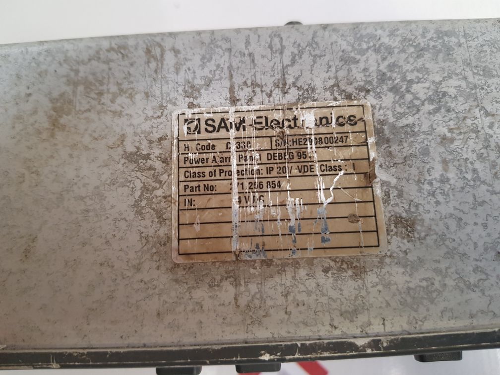Sam Electronics Debeg9517 Power Alarm Panel 271 256 854 Class I 24 Vdc