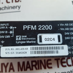 Sam Electronics/Lyngso Marine Pfm 2200 Module 810.001.410-03