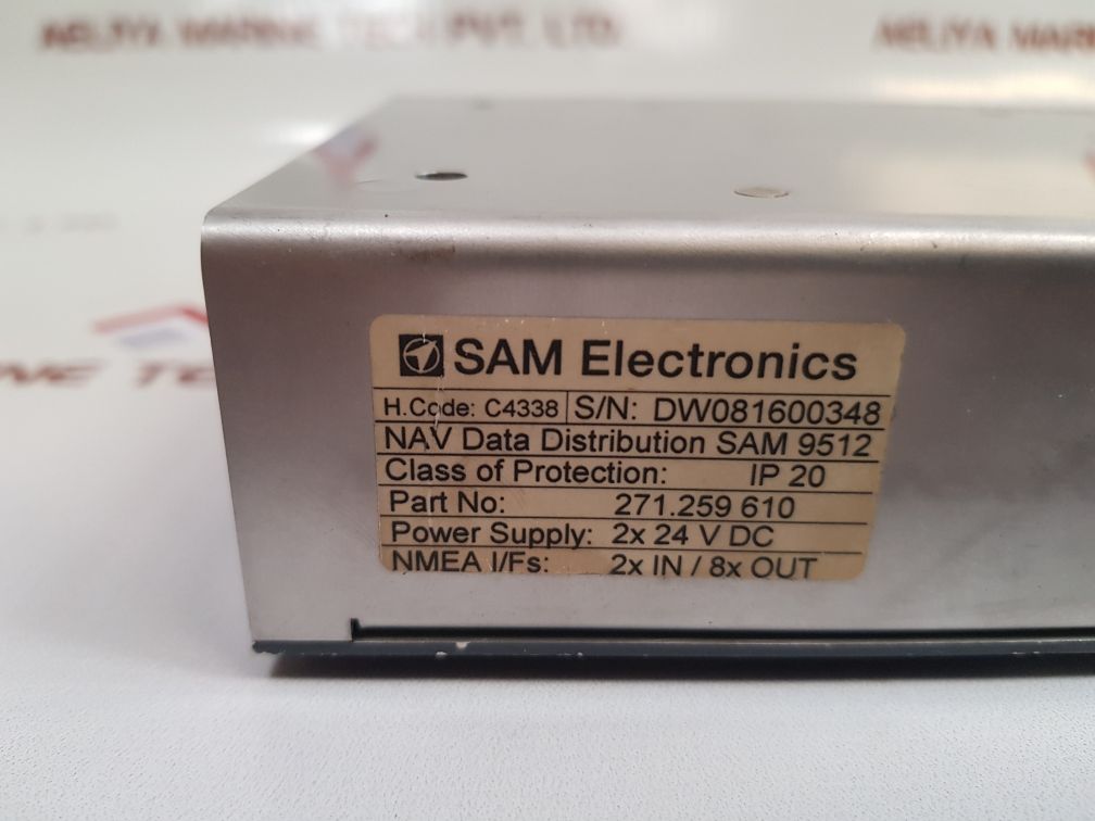Sam Electronics Sam 9512 Nav Data Distribution 271.259 610