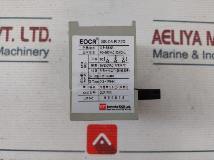 Samwha Eocr-ss Electronic Overload Relay 0.5-6/6.5A 0.2-30 Sec
