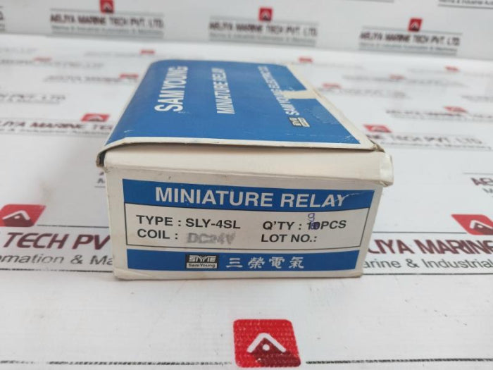 Lot Of 3X Samyoung Sly-4Sl Miniature Relay 24V Dc
