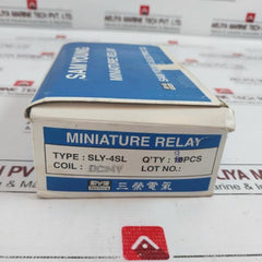 Lot Of 3X Samyoung Sly-4Sl Miniature Relay 24V Dc