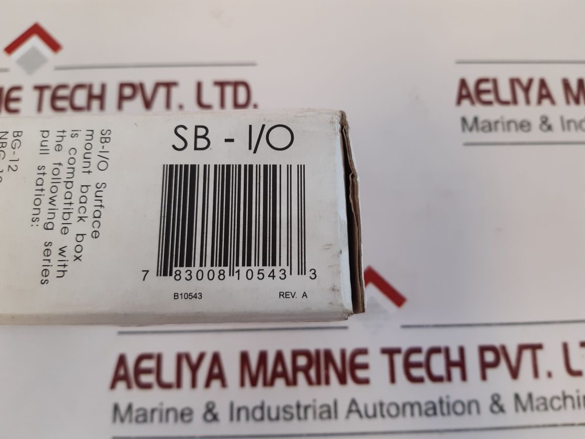 Sb-i/O Fire Alarm Backbox