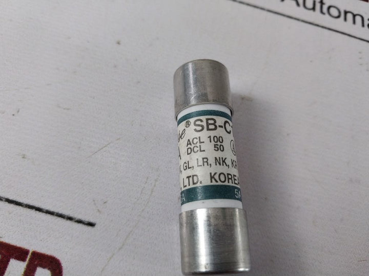 Lot of 6X SB FUSE SB-C1 FUSE 250V DC 500V AC 5A