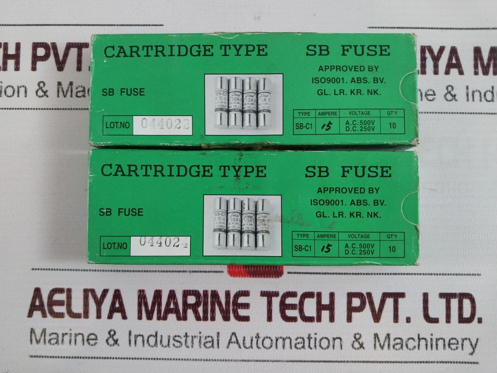 Lot of 3X SB Fuse SB-C1 AC 500V DC 250V 15A