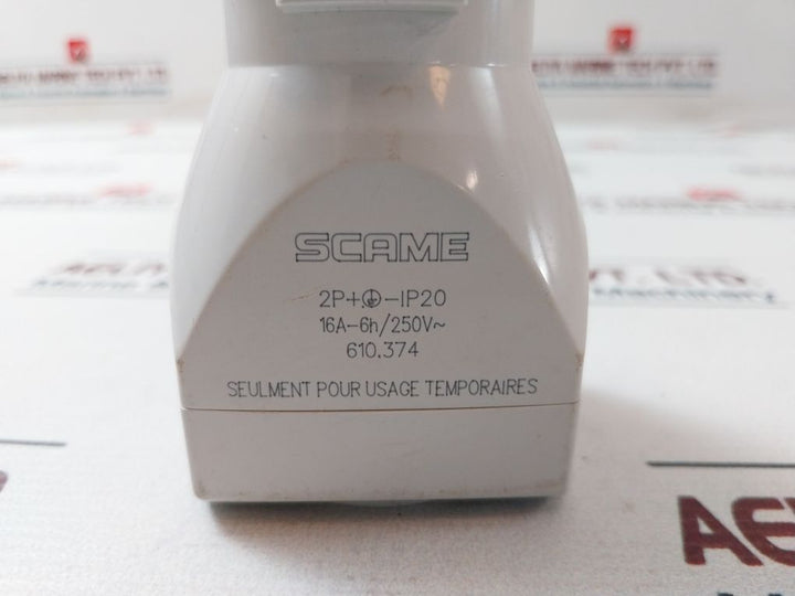 Scame 610.374 One-way Adaptor 16A 250V