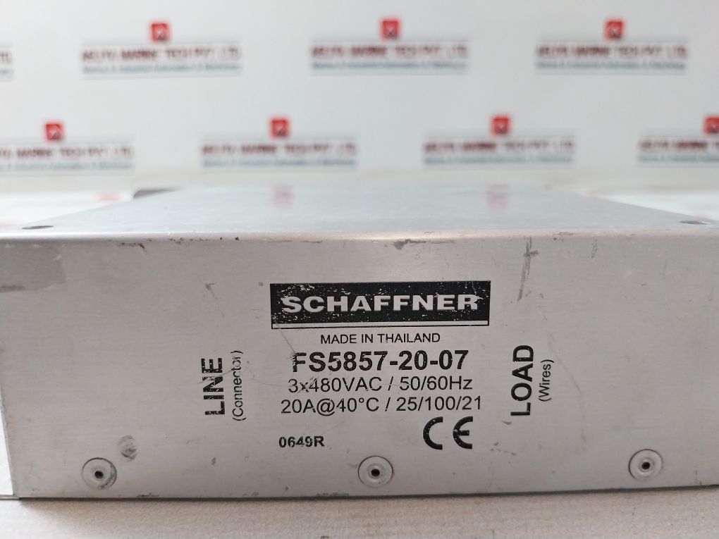 Schaffner Fs5857-20-07 Line Filter 20A 50/60Hz