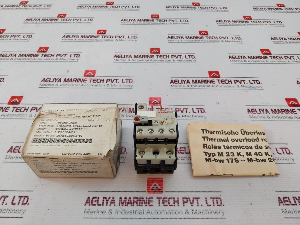 Schiele M23K Thermal Overload Relays